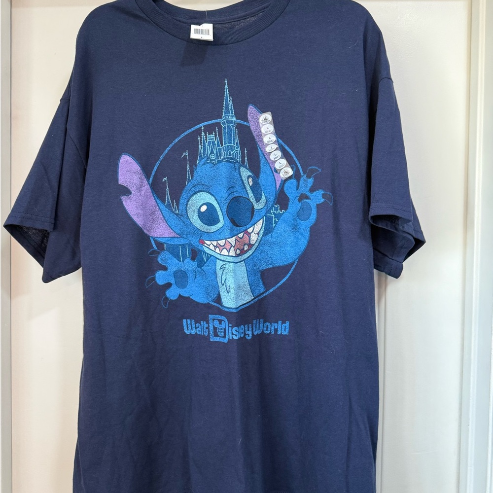 Disney Blue Stitch Short Sleeve Tee unisex large